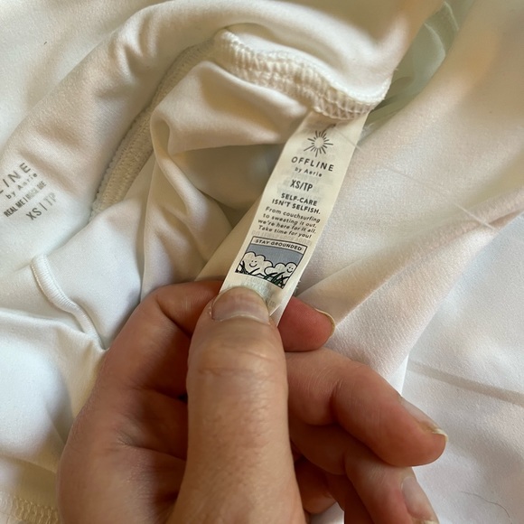 Aerie offline new with tags white athletic shorts. - Picture 6 of 7